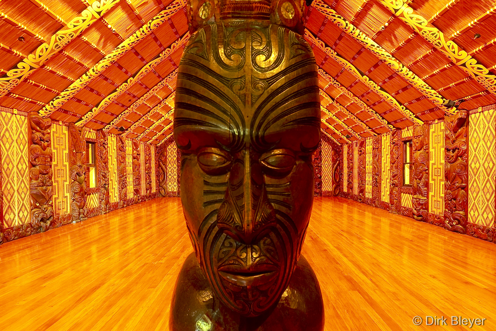 Maori Versammlungshaus in Waitangi